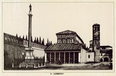 Roma: S Lorenzo (lito) autorstwa Italian School