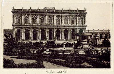 Rzym: Villa Albani (lito) autorstwa Italian School