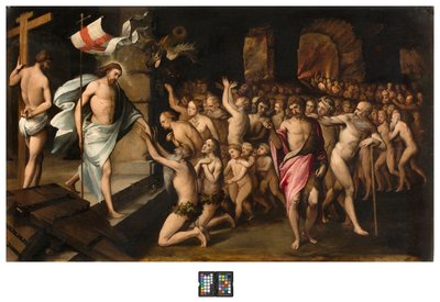 Zakrystia, Chrystus schodzi do otchłani, nieznany XVI wiek autorstwa Italian School