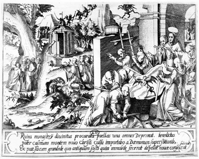 Założyciel klasztoru św. Brunona w Chartreuse autorstwa Italian School
