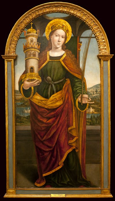 Sainte Barbe - Malarstwo włoskie d