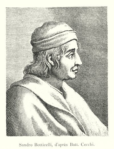 Sandro Botticelli, wg Batta Cecchi (grafika) autorstwa Italian School