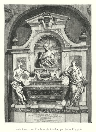 Santa Croce, Grób Galilejski, autorstwa Julio Foggini (rycina) autorstwa Italian School