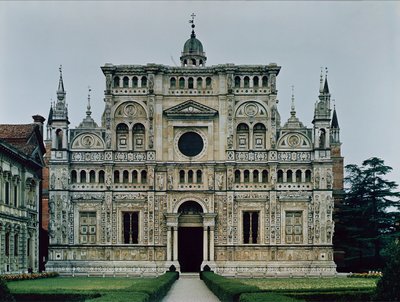 Fasada ekranowa Klasztoru Kartuzów, rozpoczęta w 1473 autorstwa Italian School