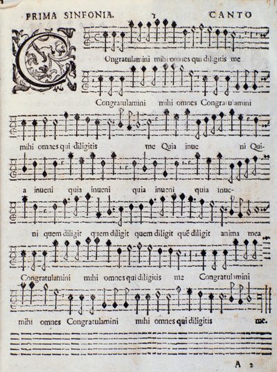 Nuty do Concerto 5 in French Songs Adriano Banchieri autorstwa Italian School
