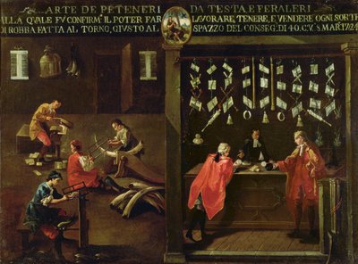 Znak gildii grzebienia weneckiego (panel) autorstwa Italian School