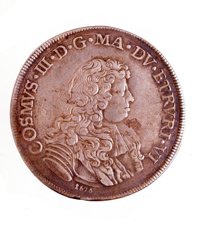 Srebrna piastra z Florencji, panowanie Kosima III Medyceuszy (1642-1723) autorstwa Italian School