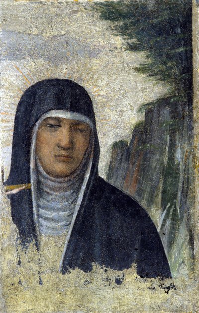 Św. Klara. Założyciel Zakonu Klarysek (patrz Asyż autorstwa Italian School