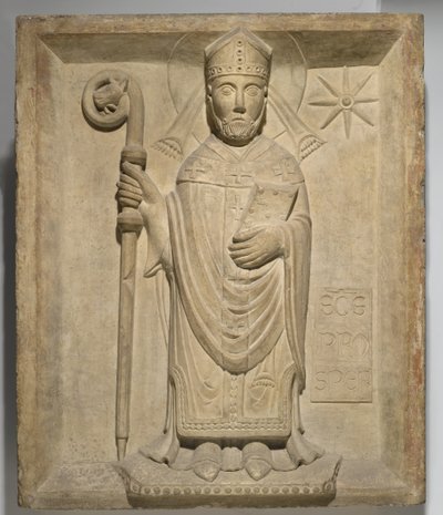 Św. Prosper, ok. 1200-25 (marmur) autorstwa Italian School