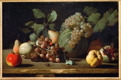 Martwa natura z winogronami i granatem, wczesny ... autorstwa Italian School