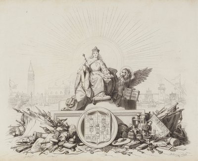 Storia Veneta (grawerowanie) autorstwa Italian School