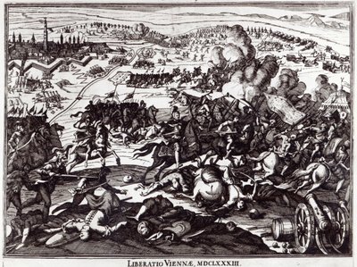 Oblężenie Wiednia w 1683 r. autorstwa Italian School