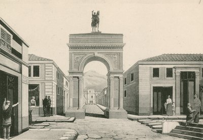 Łuk Kaliguli taki jaki był (grawiura) autorstwa Italian School