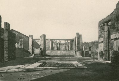 Atrium domu Cassia w obecnej postaci (wklęsłodruk) autorstwa Italian School