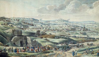 Atak wojsk alianckich na Paryż, widok ze wzgórz Pantin, 30 marca autorstwa Italian School