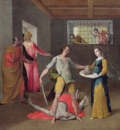 Ścięcie św. Jana Chrzciciela autorstwa Italian School