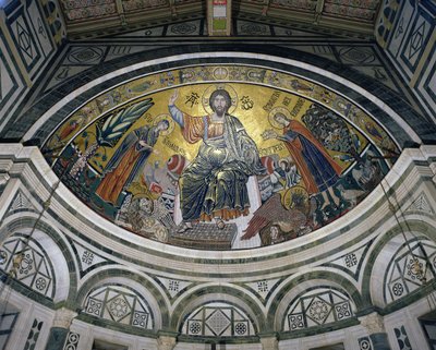 Błogosławieństwo Chrystusa, 1297 (mozaika) autorstwa Italian School