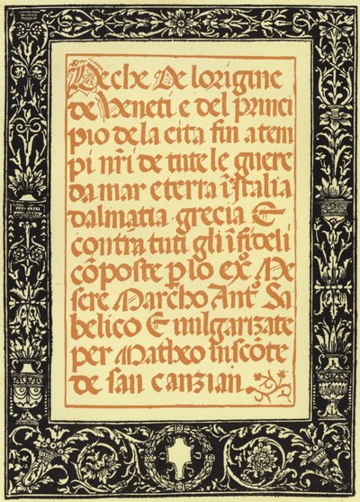 Kronika Marco Antonio Sabellico autorstwa Italian School