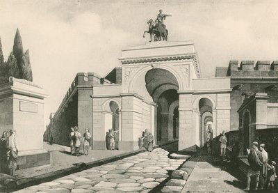 Brama Erkulanum jaka była (grawiura) autorstwa Italian School