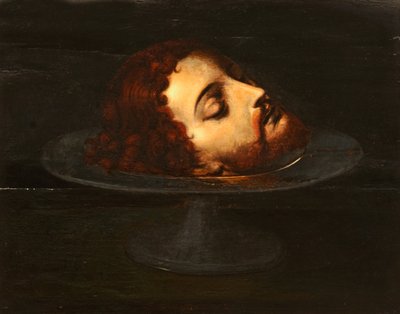 Głowa św. Jana Chrzciciela na ładowniku autorstwa Italian School