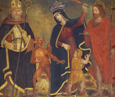 Madonna Ulga ze świętymi (tempera na panelu) autorstwa Italian School