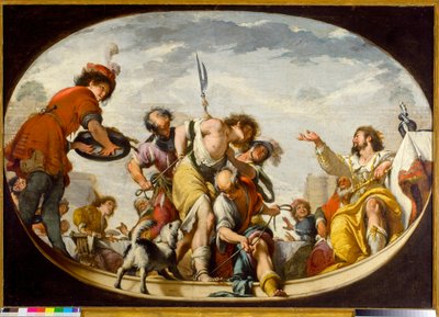 Przypowieść o gościu weselnym, 1636 autorstwa Italian School