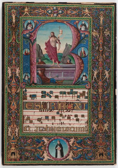 Zmartwychwstanie, Północne Włochy, ok. 1500 (tempera na welinie) autorstwa Italian School