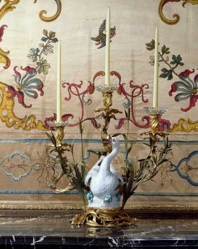 „Sala di Rappresentanza”: fragment świecznika w kształcie łabędzia autorstwa Italian School