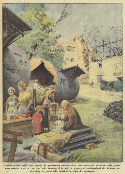 Dziwny los tajnej broni (kolor litograficzny) autorstwa Italian School
