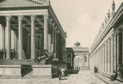Świątynia Jowisza i Łuk Nerona, jakie były (wklęsłodruk) autorstwa Italian School