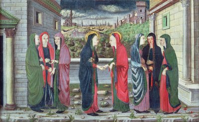 Nawiedzenie (przedział predelli), Veneto, ok. 1480 autorstwa Italian School