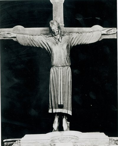 Volto Santo, prawdopodobnie rozpoczęte przez Nikodema (fl.1150-66) (drewno) autorstwa Italian School