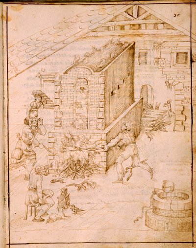 Starożytna sztuka tworzenia naczyń, 1589 autorstwa Italian School