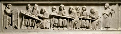 Poeta i prawnik Guittone Sinibaldi, zwany Cino da Pistoia autorstwa Italian School