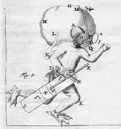 Scahandre - w "Ruchu zwierząt" Giovanniego Alfonso Borelli (1608 - 1679) autorstwa Italian School