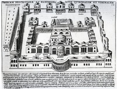 Termy Diocletiane autorstwa Italian School