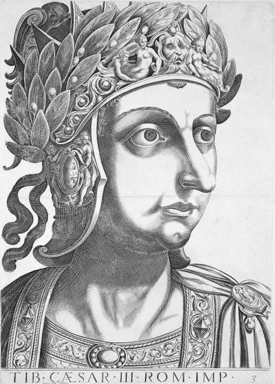 Tyberiusz Cezar (42 pne-37 ne), 1596 autorstwa Italian School