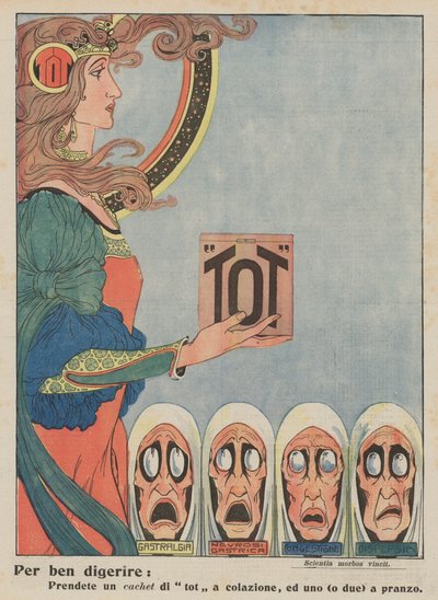 Tot (litografia kolorowa) autorstwa Italian School