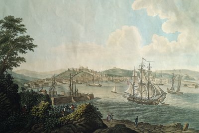 Miasto Triest i jego wolny port, Włochy autorstwa Italian School