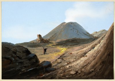Wezuwiusz, październik 1880 autorstwa Italian School