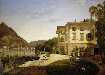 Villa La Roda w Blevio, nad jeziorem Como (własność Giuditta Pasta od 1827, obecnie zniszczona) autorstwa Italian School