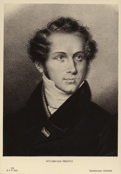 Vincenzo Bellini, włoski kompozytor operowy (1801-1835) autorstwa Italian School