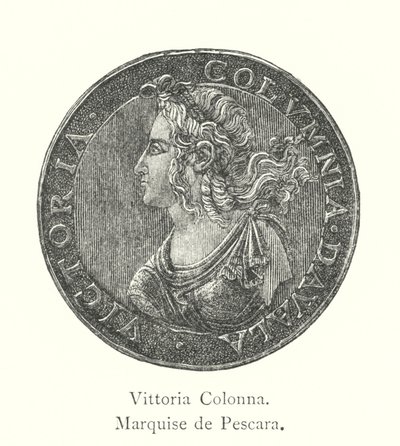 Vittoria Colonna, markiza de Pescara (grafika) autorstwa Italian School