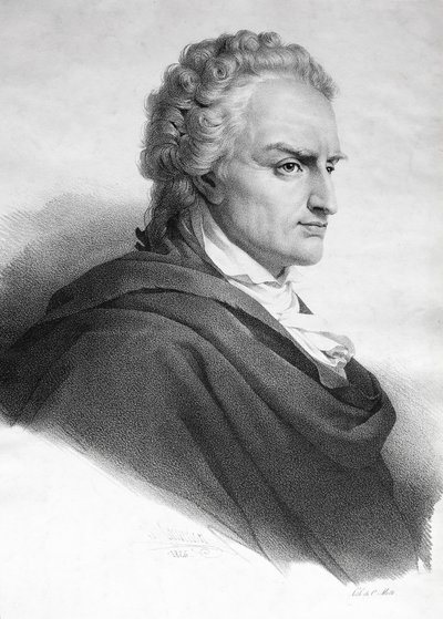 Vittorio Alfieri, włoski dramaturg i poeta (grafika) autorstwa Italian School
