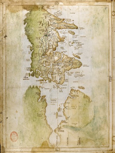 Mapa świata, atlas Portolan, Vesconte de Maggiolo autorstwa Italian School