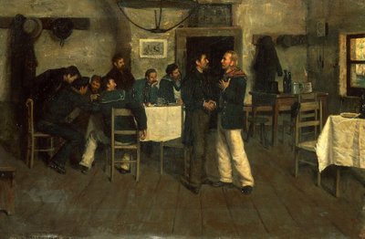 Spotkanie Giuseppe Garibaldiego z Giovanni Battista Cuneo w Taganrogu nad Morzem Czarnym autorstwa Italo Nunes Vais