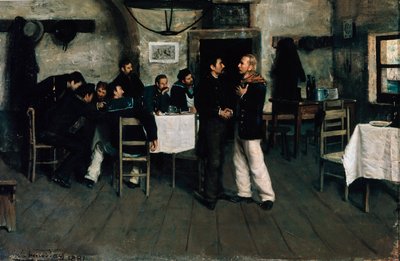 Spotkanie Giuseppe Garibaldiego (1807-1882) i Giovanniego Battisty Cuneo (1809-1875) w Taganrogu, porcie nad Morzem Czarnym w 1833 r., przez Italo Nunesa Vaisa (1860-1932) autorstwa Italo Nunes Vais