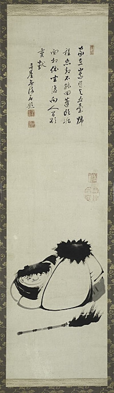 Kanzan i Jittoku. autorstwa Ito Jakuchu