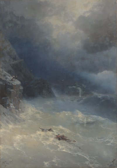 Sztorm na przylądku Aya autorstwa Ivan Aivazovsky
