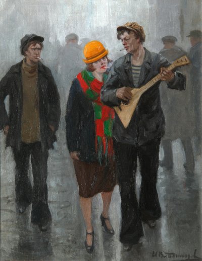 Młoda para, lata 20. autorstwa Ivan Alexeyevich Vladimirov